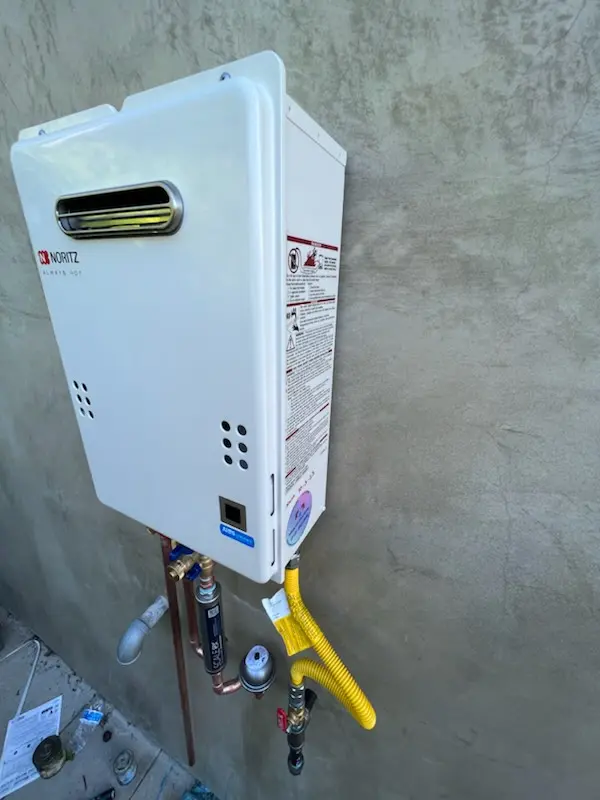 Tankless water heater installation for Hillcrest Estates homes